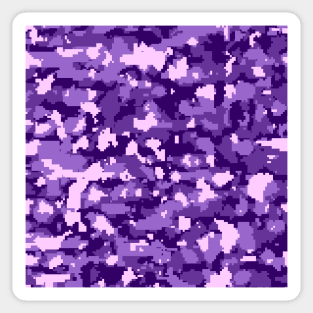 Purple Digital Camouflage Sticker